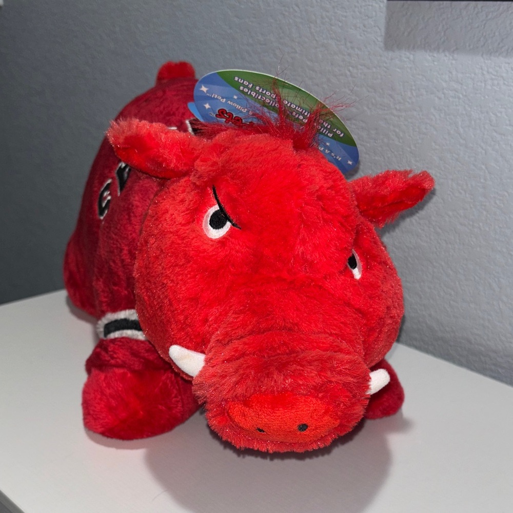 🫶🏼Arkansas Razorbacks Red Plush Pillow Pet